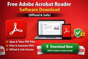 free adobe acrobat reader software download official and safe pdf reader