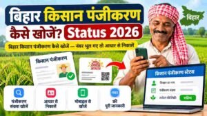 Read more about the article बिहार किसान पंजीकरण कैसे खोजें? ऑनलाइन स्टेटस चेक करने की पूरी प्रक्रिया