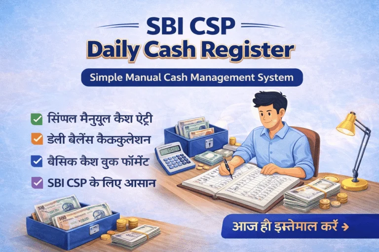 Daily Cash Register for All CSP