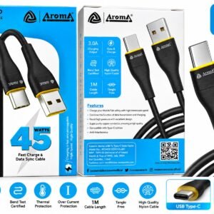 Aroma Power Cord DC401 USB Type-C Data Cable – 45W Fast Charging