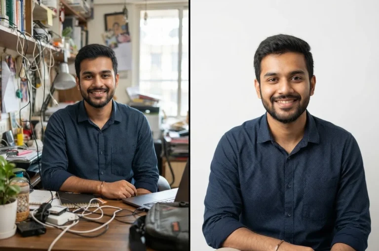 Read more about the article फोटो का बैकग्राउंड हटाएँ Online फ्री — सफ़ेद, नीला या पारदर्शी (Background Remover)