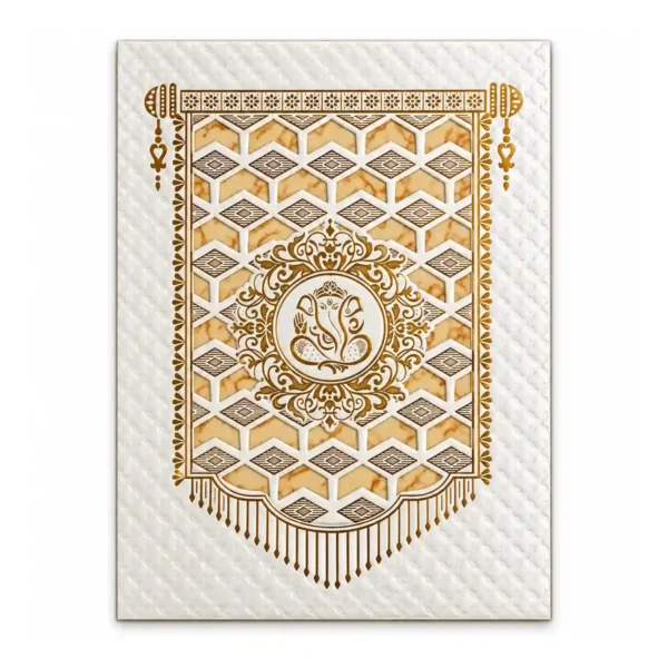 Custom Invitation Card — प्रीमियम पर्ल शादी कार्ड