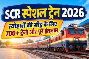 Read more about the article SCR स्पेशल ट्रेन 2026: त्योहारों की भीड़ के लिए 700+ ट्रेनें और पूरे इंतज़ाम