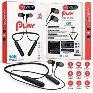 WALTA PLAY V5.0 Wireless Neckband – 90H Standby, 30H Playback